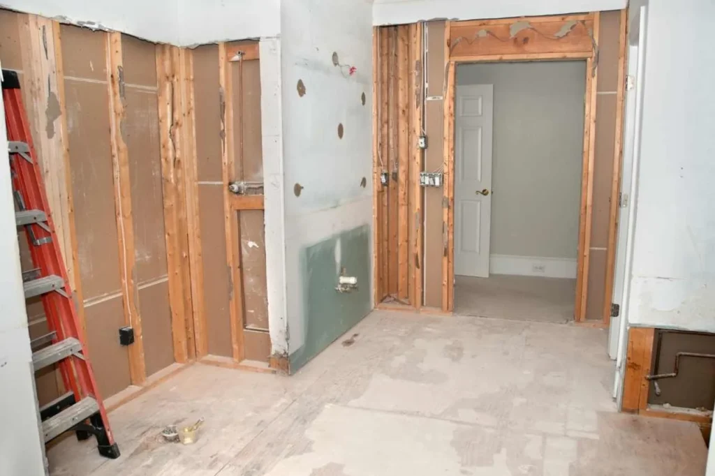Demolition of commercial interior space