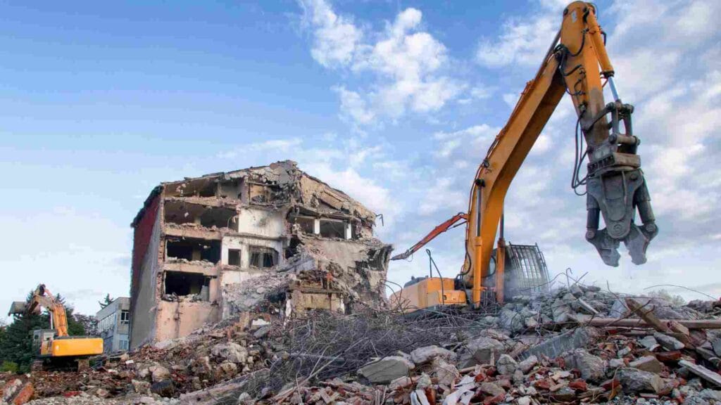 Demolition recycling building materials